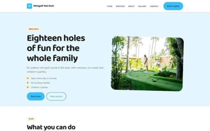Θέμα Minigolf Het Park
