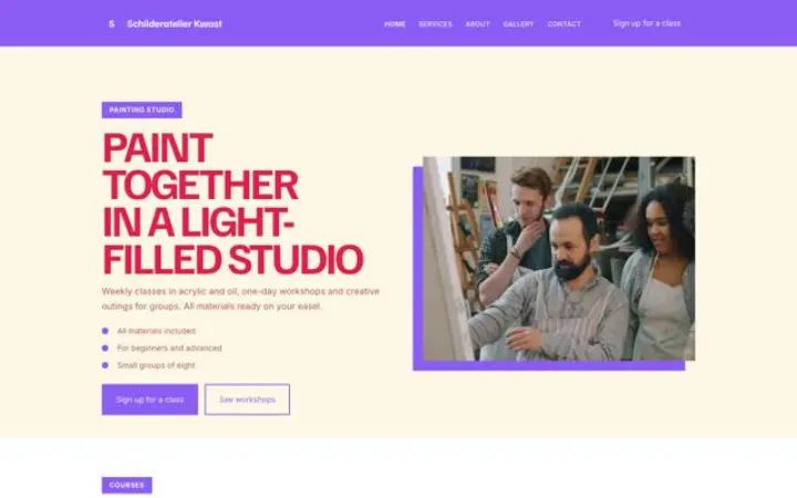 Θέμα Schilderatelier Kwast