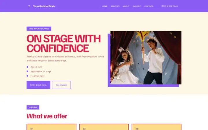Θέμα Toneelschool Doek