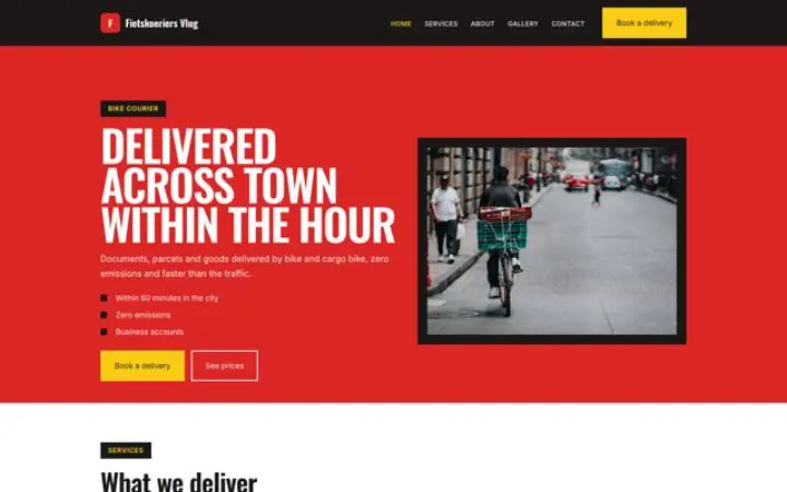 Θέμα Fietskoeriers Vlug