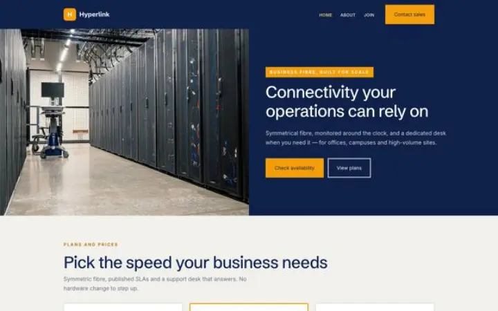 Ιστοσελίδα για πάροχος internet