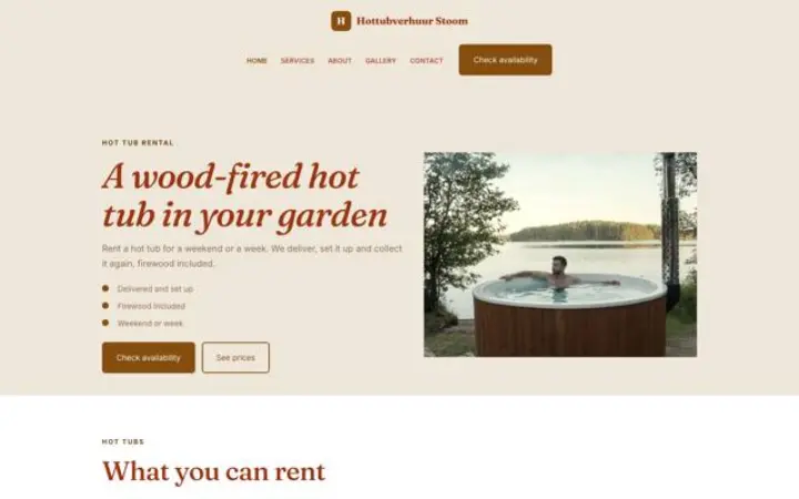 Ιστοσελίδα για ενοικίαση hot tub